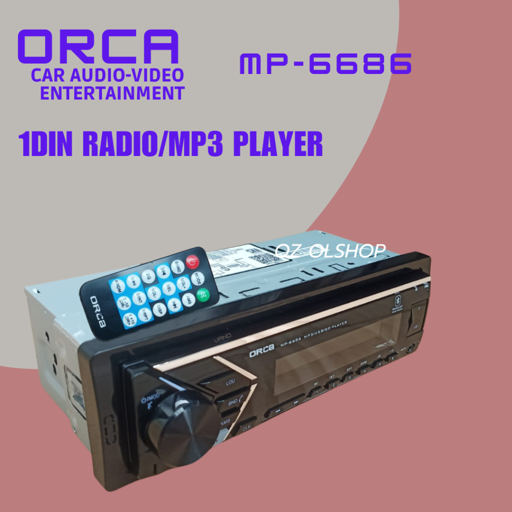 head unit ORCA single din mp3 Bluetooth UNIVERSAL