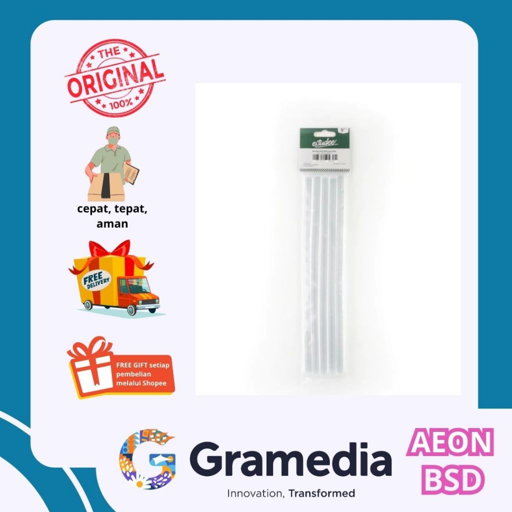 

Gramedia BSD CITY - Estudee Hot Melt Glue Stick 20MM/5 pcs