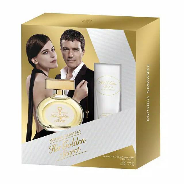 antonio banderas her golden secret gift set lengkap box