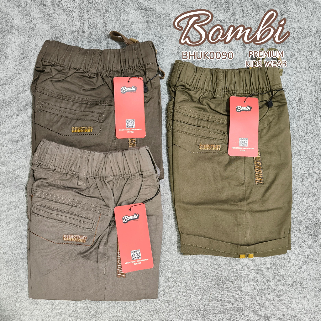 Bombi - Celana Pendek Chino Anak Laki-laki 1th - 5th BHUK0090 // Celana Pendek Chino Anak Laki-Laki 
