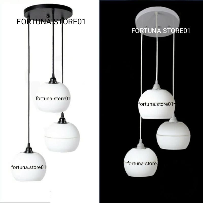 LAMPU HIAS BOLA LAMPU GANTUNG MINIMALIS PVC