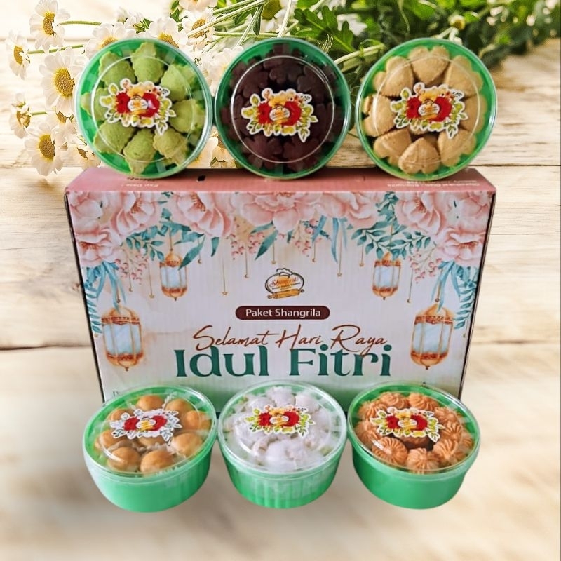 

Paket Kue Lebaran Shangrila 6 Toples/Hampers Cookies/Parcel Lebaran