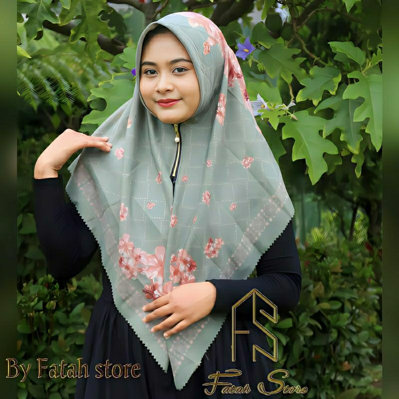 hijab instans resleting / kerudung ziiper motif / hijab zipper