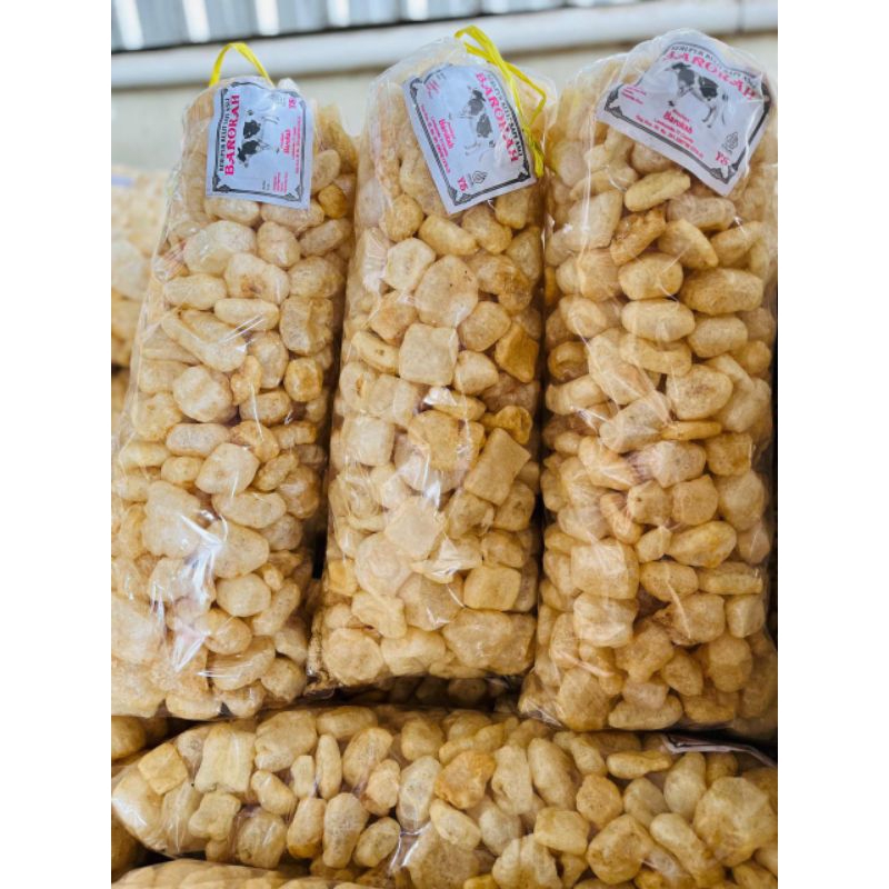 

krupuk kulit sapi 500gr krupuk rambak kulit sapi asli cemilan isi toples murah