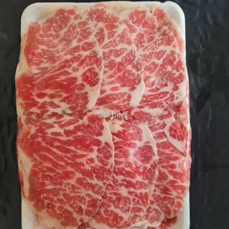 

Daging Slice Wagyu Yakiniku Short Plate USA/AUS