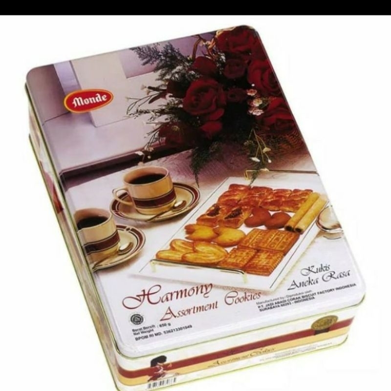 

Monde Harmony 850 gram/Monde putih kaleng/Hampers lebaran/Kue murah