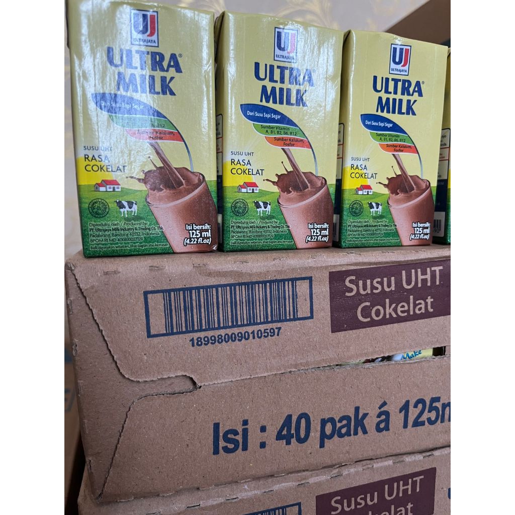 

Ultra Milk Cokelat 125ml per Cartoon isi 40 pcs / Perdus