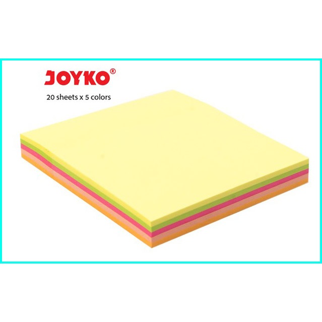 

(1 PAX) MEMO STICKY NOTE KERTAS TEMPEL MMS-11 JOYKO ALAT TULIS PERLENGKAPAN KANTOR WARNA WARNI STICK MMS 11 MMS11 LUCU