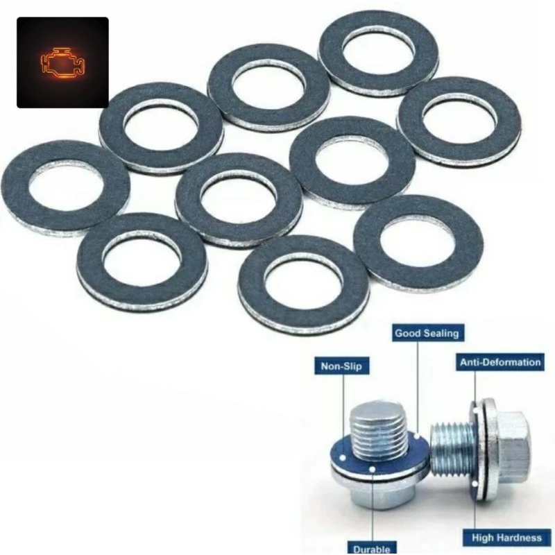 Gasket Baut Tap Oli Mesin Mobil 90430-12031 - Ring Washer Baut Tap Oli