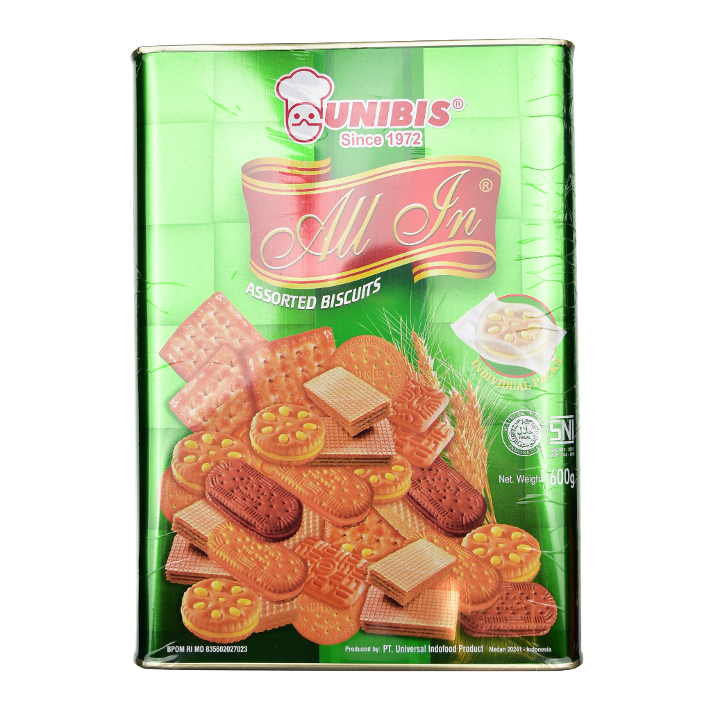 

Biskuit Kaleng Aneka Rasa UNIBIS 600 Gr Assorted Biscuits