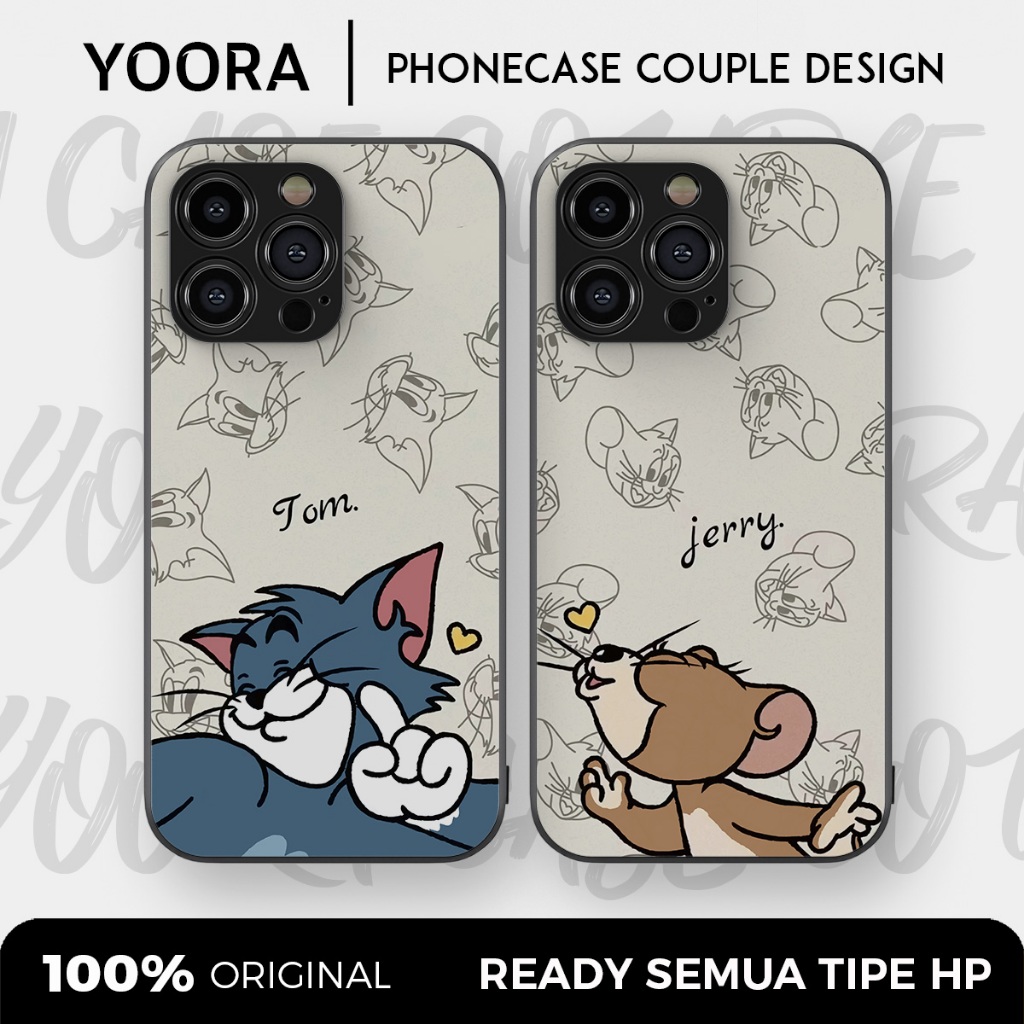 [TJ03] Custom Case Couple Tom and Jerry Premium Bisa Untuk Semua Tipe Hp