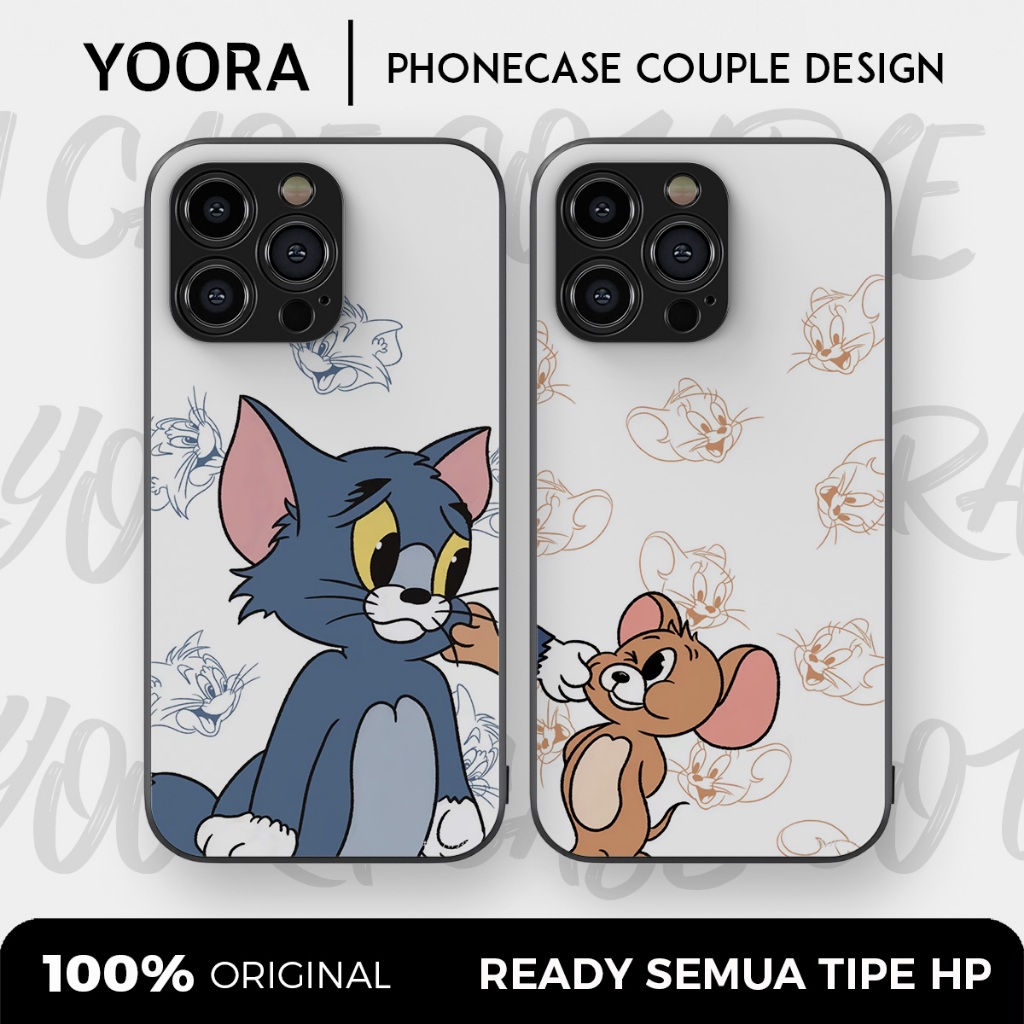 [TJ18] Custom Case Couple Tom and Jerry Premium Bisa Untuk Semua Tipe Hp