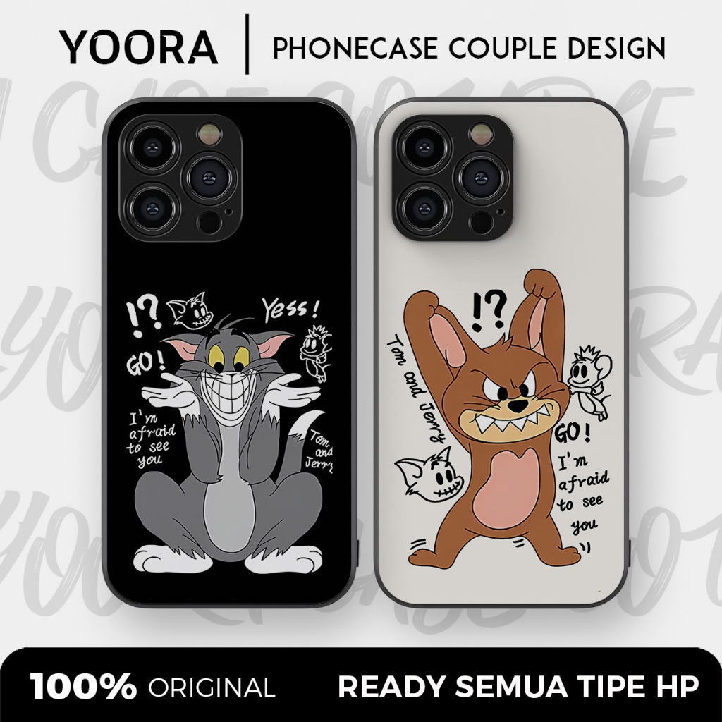 [TJ20] Custom Case Couple Tom and Jerry Premium Bisa Untuk Semua Tipe Hp