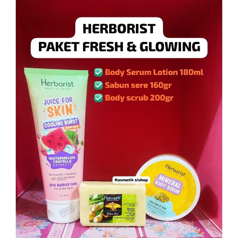HERBORIST PAKET FRESH & GLOWING / PAKET BADAN CERAH GLOW HERBORIST