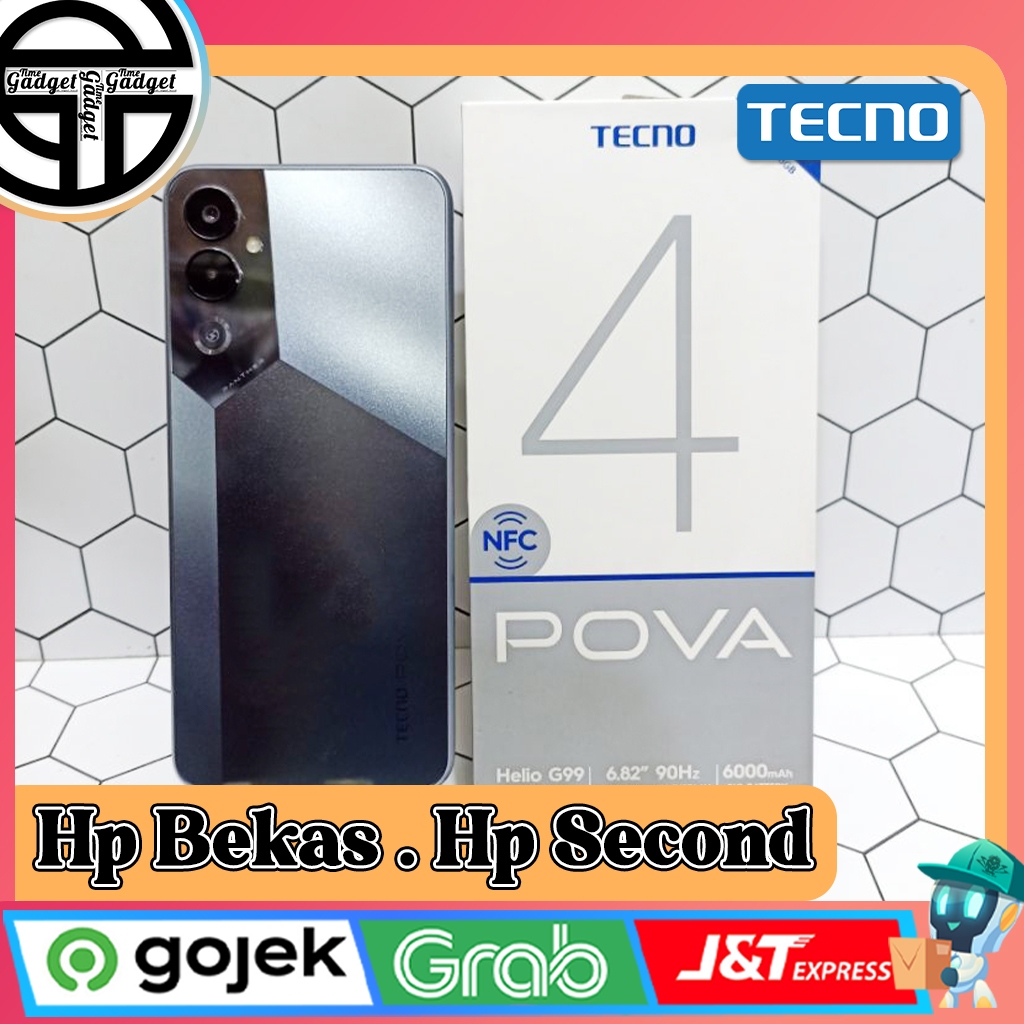 Tecno Pova 4 Ram 8 Rom 128GB Second Original Resmi Indonesia