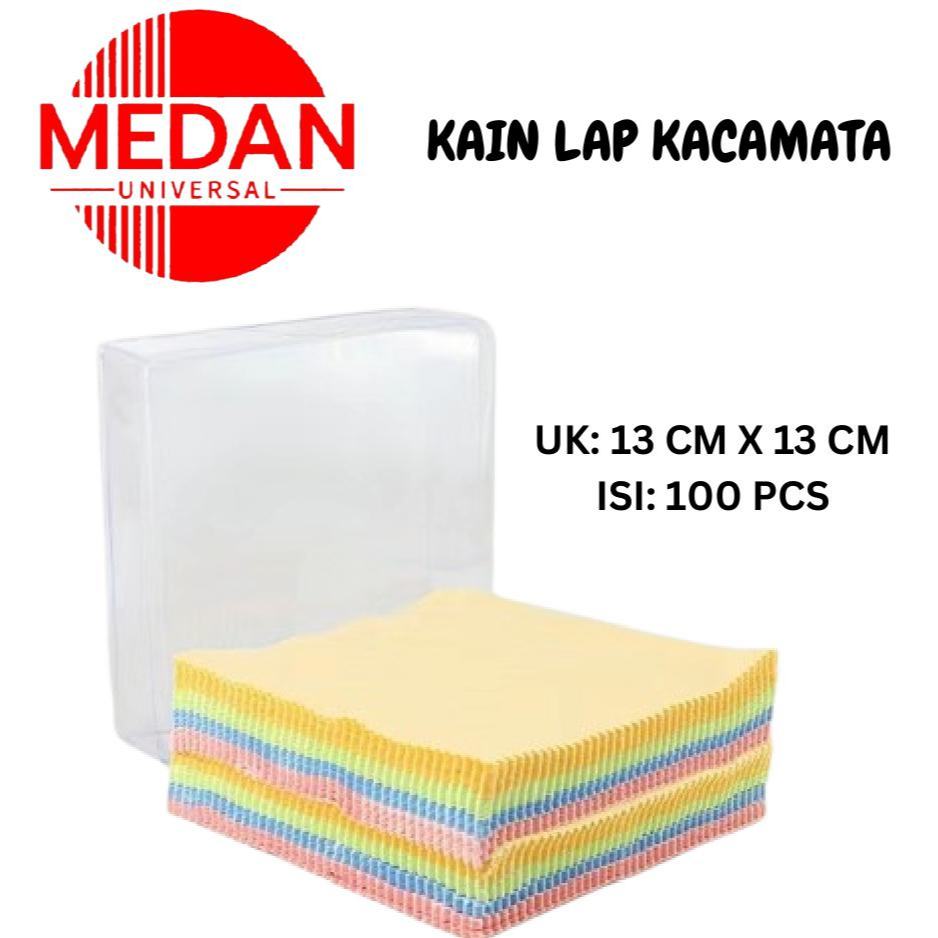 kain lap kacamata optik isi 100 lembar medan