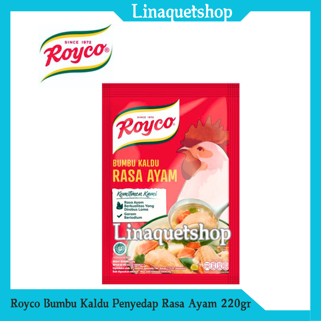 

ROYCO Bumbu Kaldu Penyedap Rasa Ayam 220gr