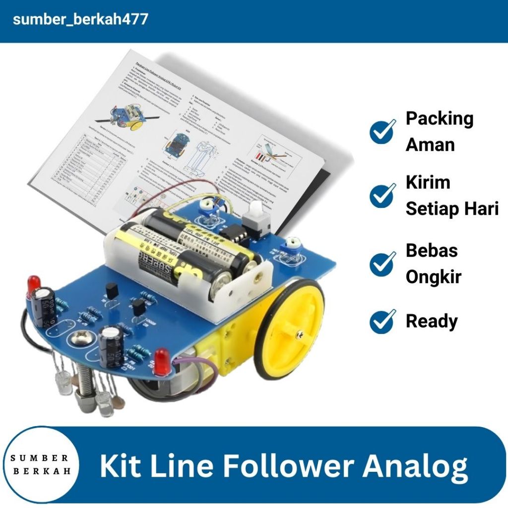 DIY Kit Robot Line Follower Analog