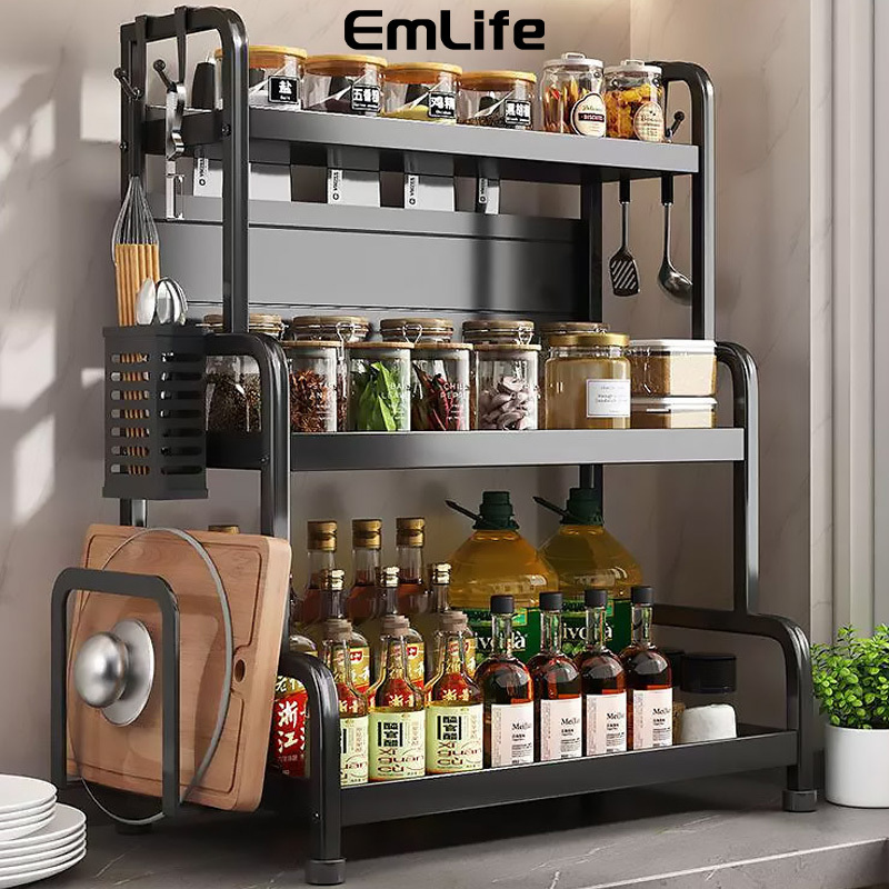 Rak Dapur Rak Bumbu Dapur Rak Bumbu Dapur Serbaguna Rak Penyimpanan Bumbu Dapur