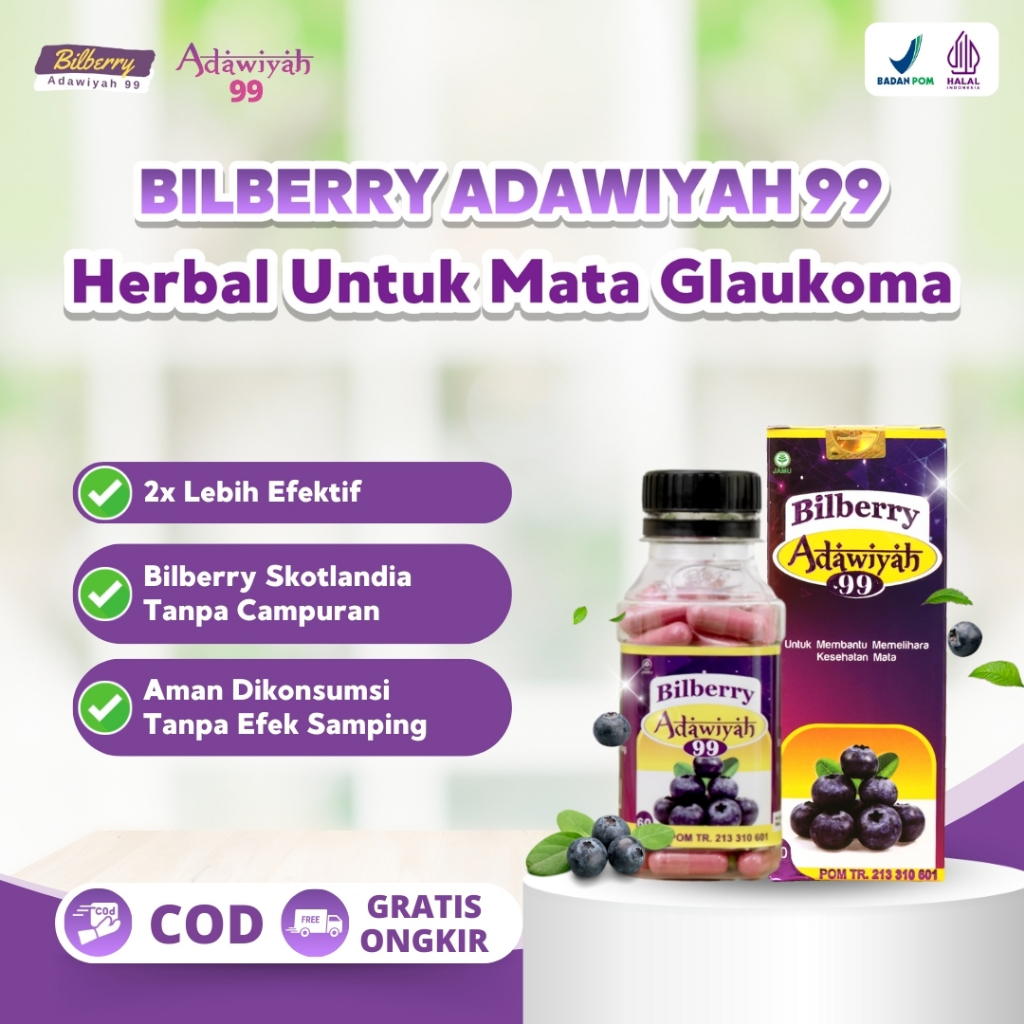 Bilberry Adawiyah99 Obat Mata Glaukoma Katarak Original | Obati Mata Silinder