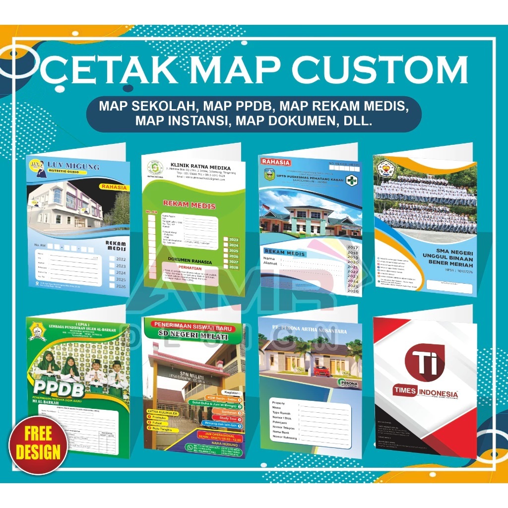 

Map Folder, Map Sekolah, Map Kantor, Map Rekam Medis, Map PPDB, Map Rumah Sakit, Map Klinik Stopmap Penjepit Acco Saku