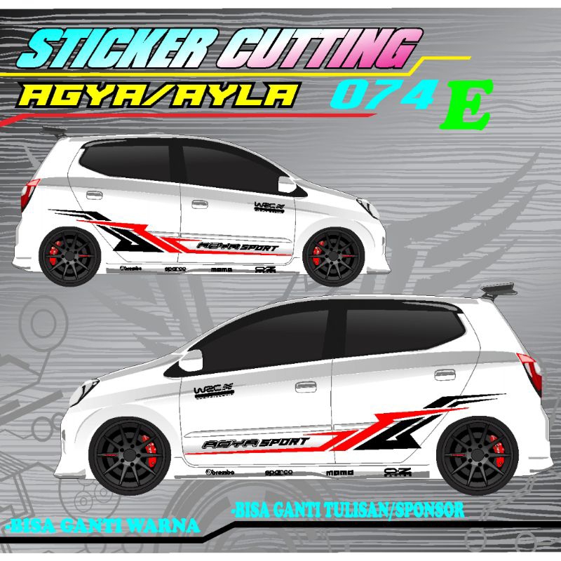 Sticker mobil ayla-agya sticker terlaris mobil ayla-agya sticker list mobil ayla-agya stiker mobil a