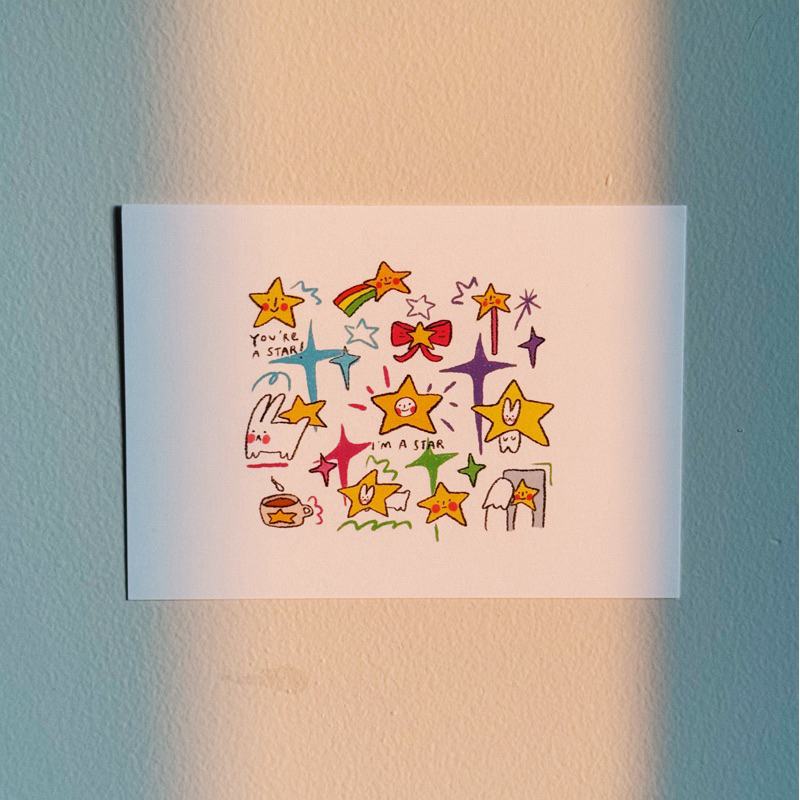 

i’m a star A6 print