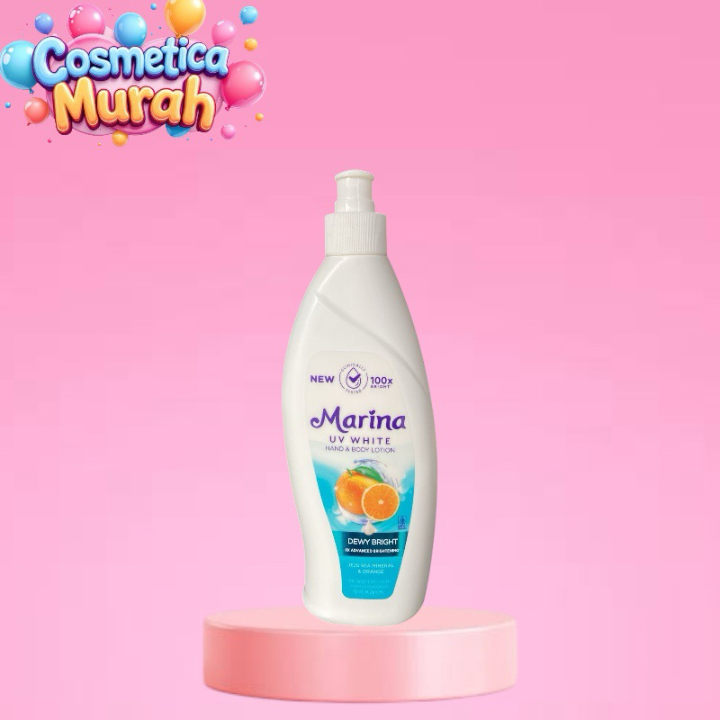 cc.ox] MARINA uv white hand & body lotion dewy bright 350 ml - 100 x bright