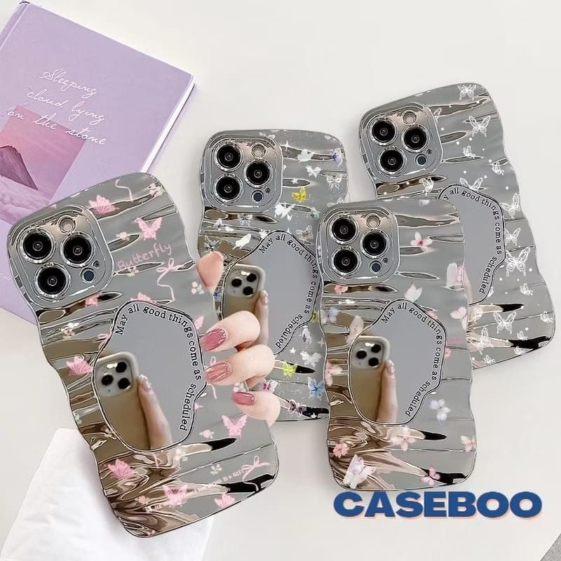 Casing HP Case Mirror Kaca Cermin Android Iphone Untuk HP Realme