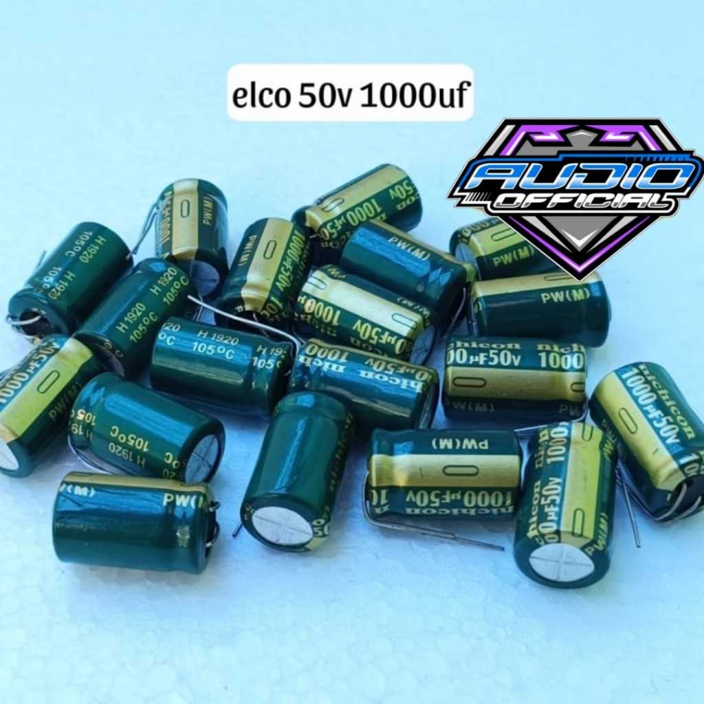Elco Capasitor 50v 1000uf Elko Kapasitor Kualitas Bagus