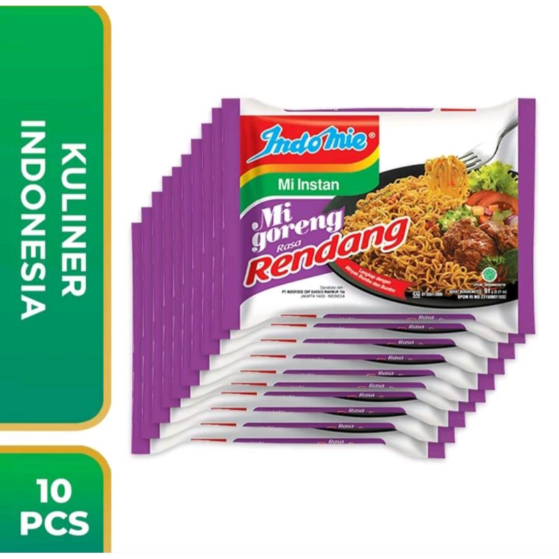 

10 PCS INDOMIE GORENG RENDANG
