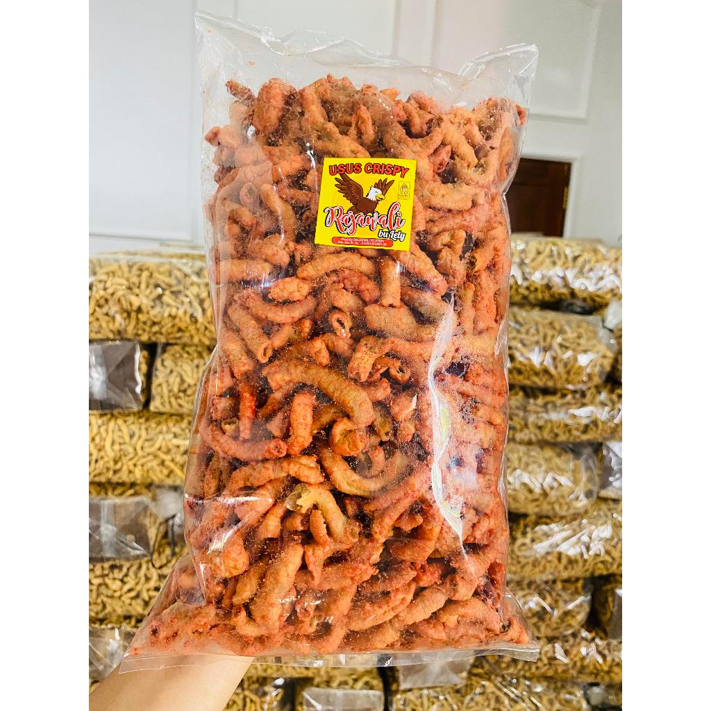

1kg KERIPIK USUS BALADO PEDAS MANIS / USUS CRISPY SUPER PREMIUM RAJAWALI BU LELY Camilan Pedas Food Snack
