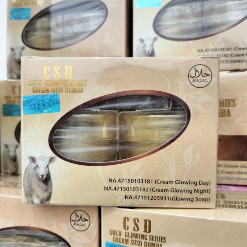 Paket Skin Care Glowing CSD Cream Susu Domba Gold
