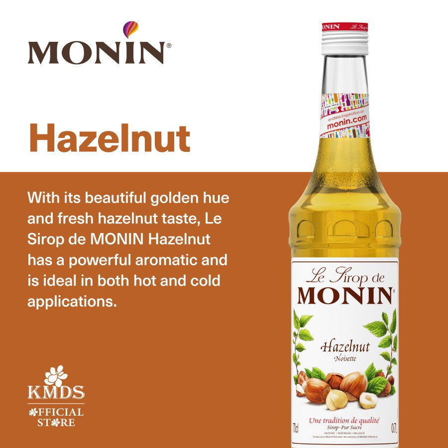 

MONIN HAZELNUT SYRUP 70CL 700ML