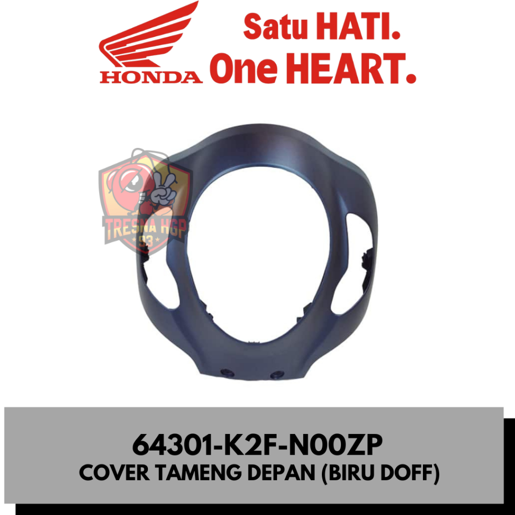 64301-K2F-N00ZP COVER TAMENG DEPAN (BIRU DOFF) NEW SCOOPY ESP K2F ORIGINAL | COVER FRONT TOP
