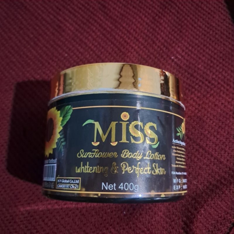 [PRELOVED] MISS SUNFLOWER WHITENING BODY LOTION ORIGINAL THAILAND