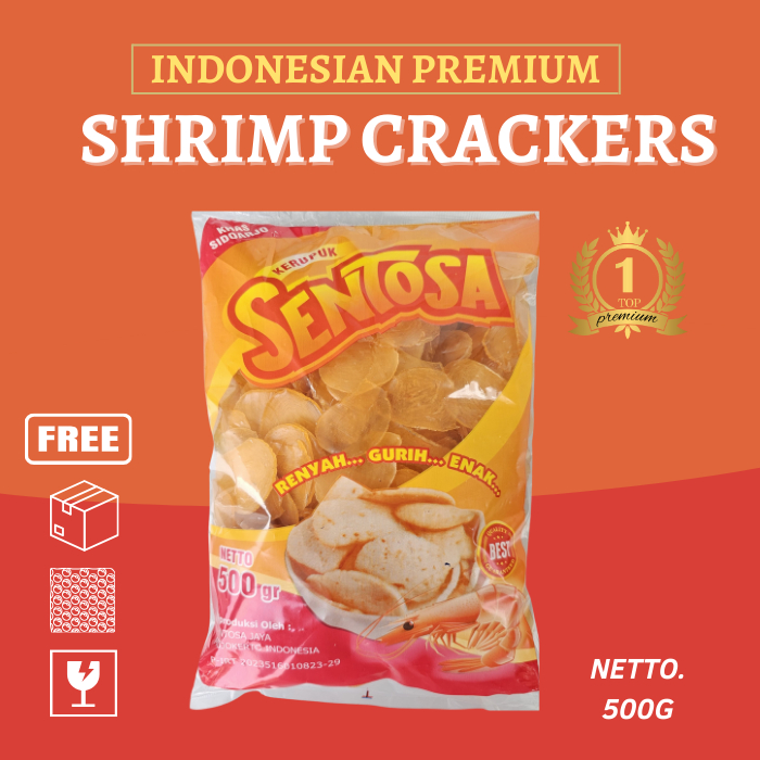 

Kerupuk Sari Udang Sentosa 500 gram