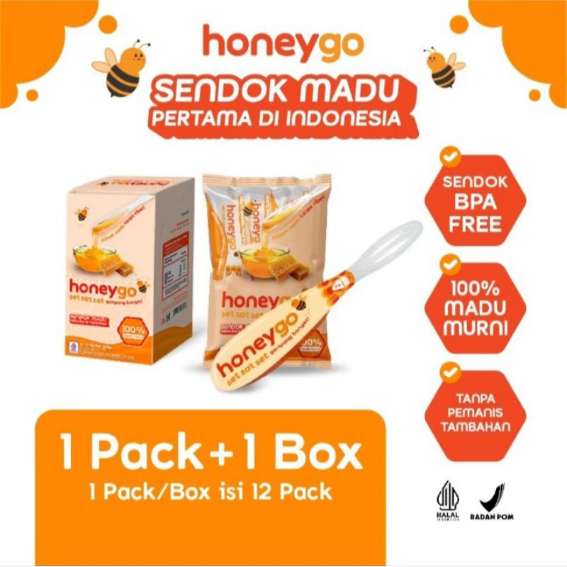 

[ready] Honeygo madu murni kemasan sendok-bundling 2 pak