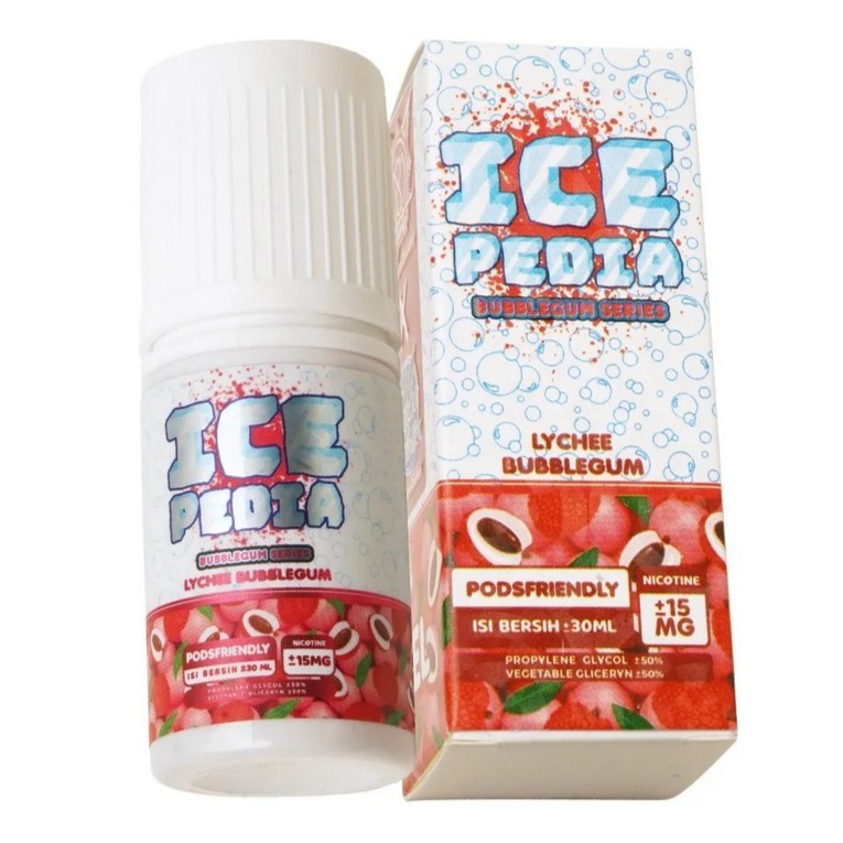 Icepedia Lychee Bubblegum Pods Friendly 30ML by Majapahit - Liquid Ice Pedia Bubblegum