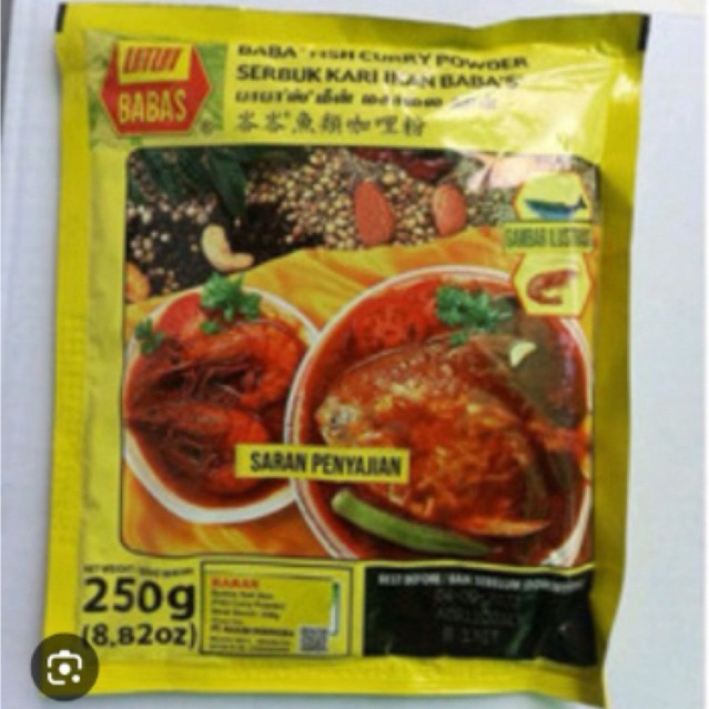 

BABAS FISH KARI POWDER/BUBUK KARI IKAN BABAS 250GRAM
