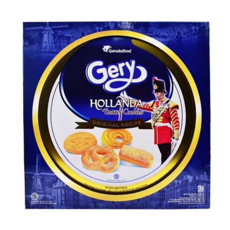 

Gery Butter Cookies Tin 450 gr / biskuit wafer gery butter