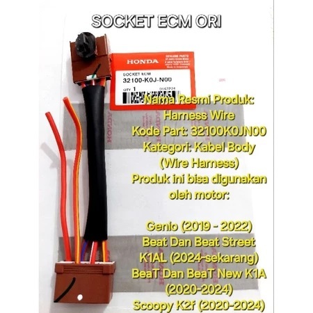 Soket Ecu Soket Ecm Genio Beat new Original