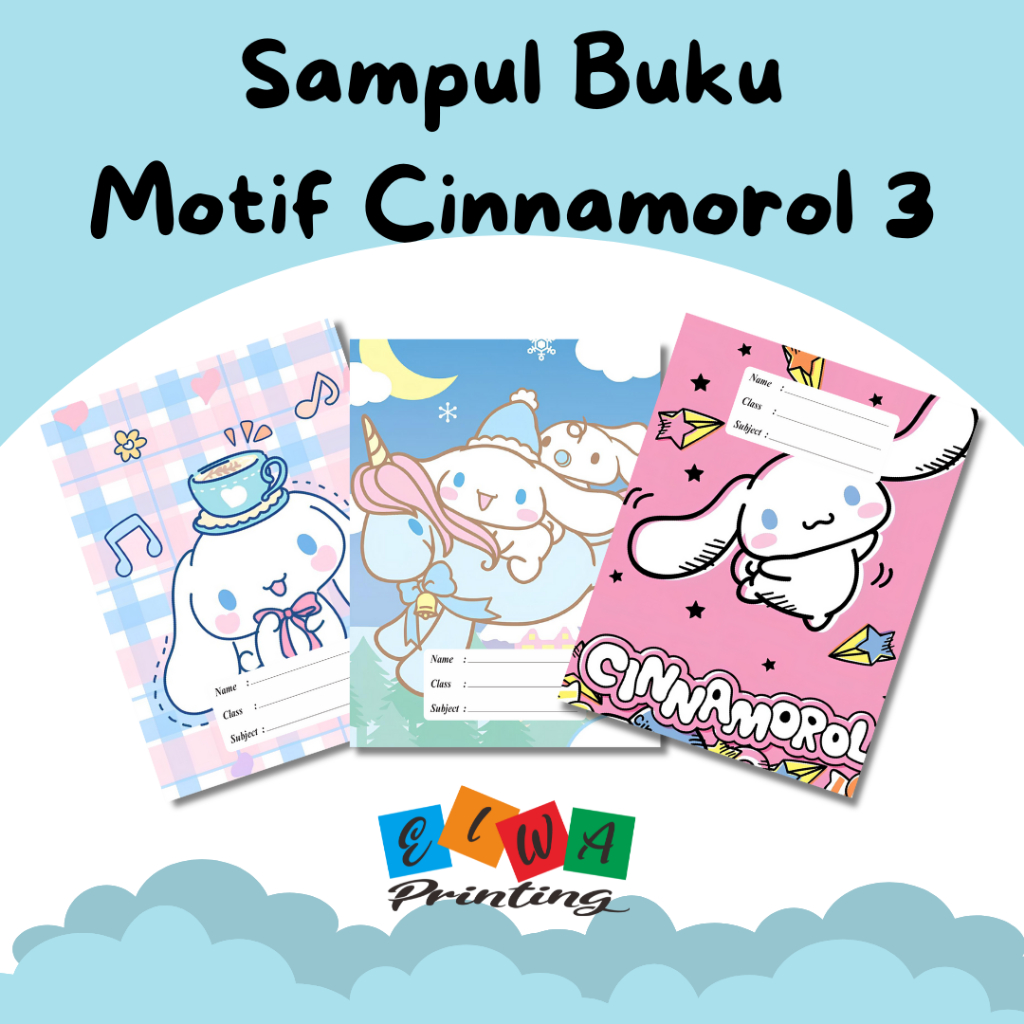 

(ISI 8 LEMBAR) SAMPUL BUKU TULIS SIDU CAMPUS BIGBOSS / SAMPUL BUKU MOTIF ESTETIK CINNAMOROL 3 / Sampul Custom / SAMPUL BUKU AESTHETIC