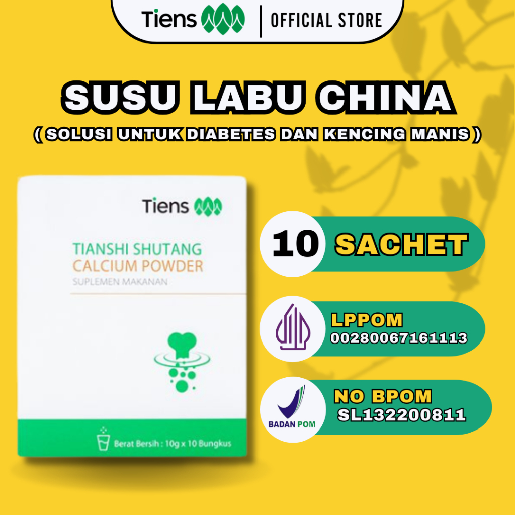 

[ Susu Labu China ] Shutang Calsium Powder Soulsi Untuk Diabetes, Kencing Manis & Gula Darah Herbal