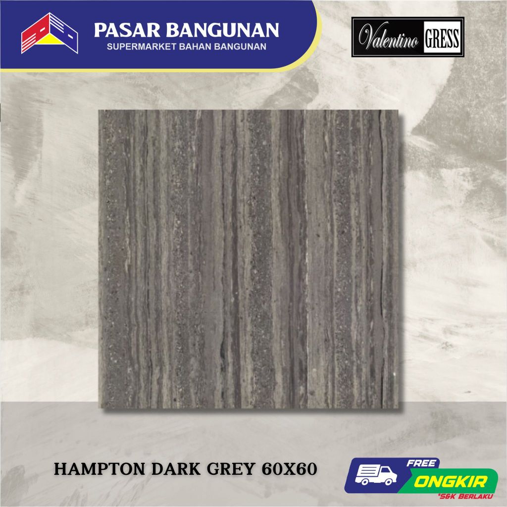 Granit VALENTINO Hampton Dark Grey 60x60