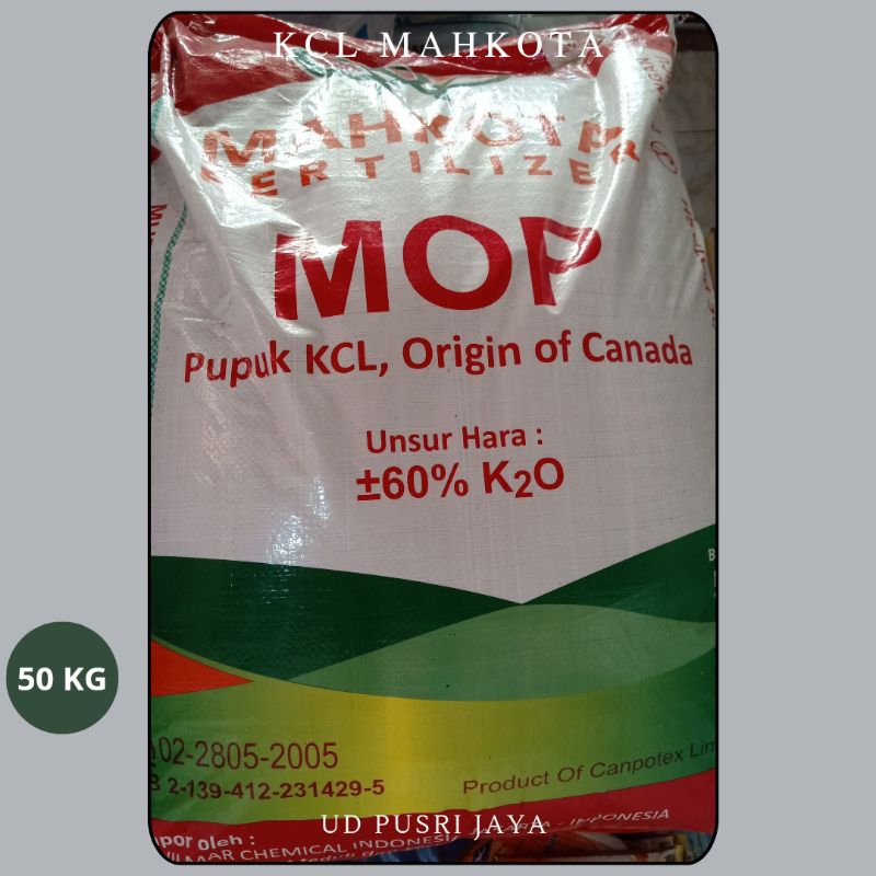 PUPUK KCL MAHKOTA 1KG/REPACK