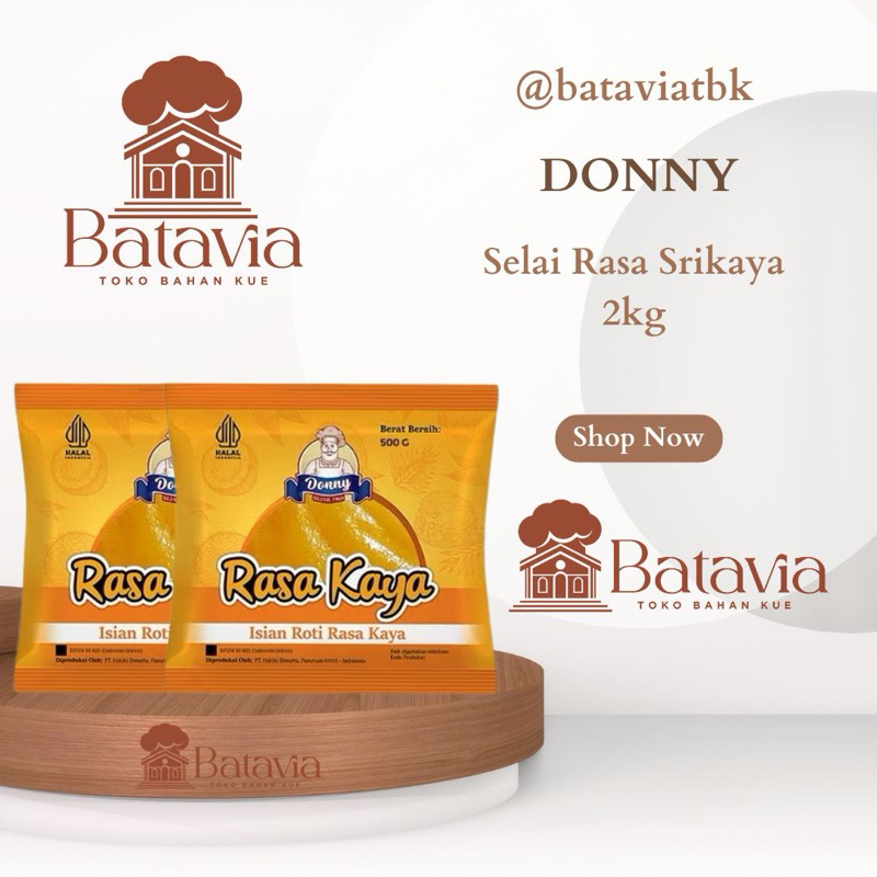 

Donny Rasa Kaya Isian Roti Selai Srikaya 2kg