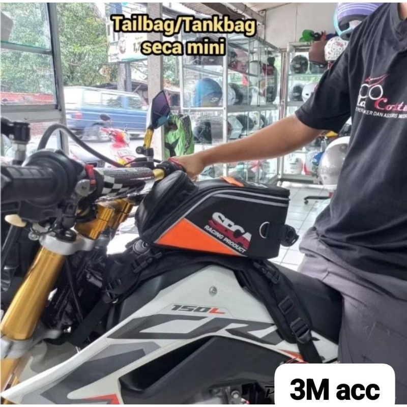 SECA TANKBAG (Tas Tangki) Sekaligus TAILBAG (Tas Ekor) untuk semua jenis motor Honda CBR Honda CB Ve