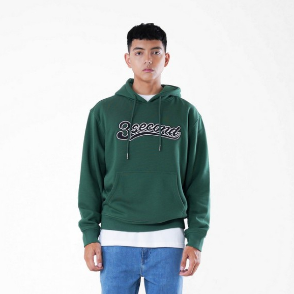 LIMITED 3SECOND JAKET HOODIE SWEATER LOGO BORDIR REGULAR FIT OTIS KATUN FLEECE C030224