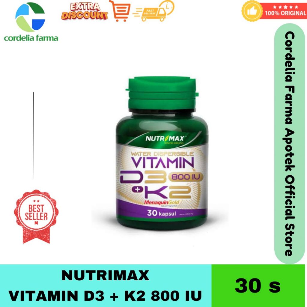 Nutrimax Vitamin D3 800IU + K2